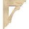 Ekena Millwork Legacy Traditional Rough Sawn Bracket w/ Offset Brace, Douglas Fir, 6"W x 16"D x 20"H BKT0604X16X20LEC01RDF - alternate 3